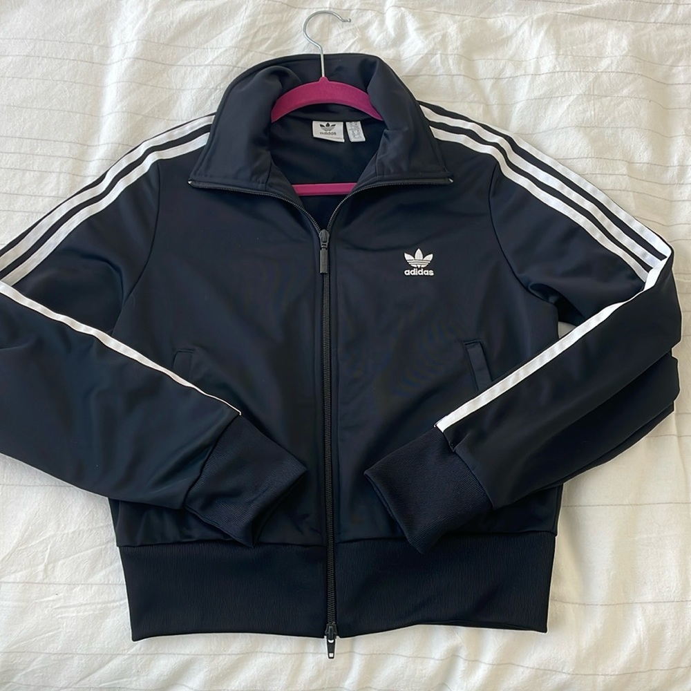 ADIDAS black zip up jacket